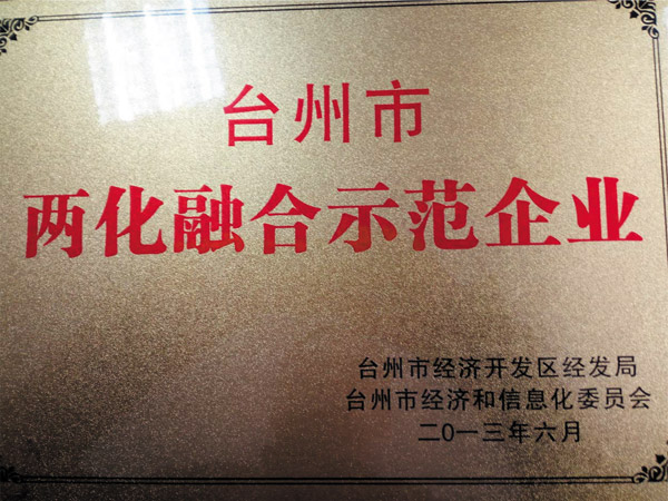 台州市两化融合示范企业
